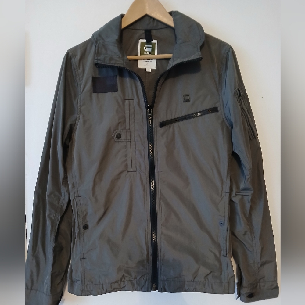 G-Star Timor Nylon Jacket, Gray, Size Medium - Picture 2 of 6